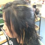 黒髪,ブリーチメッシュ,堺市美容室