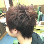 ゆるめパーマ,メンズパーマ,前髪パーマ無し,理容室,美容室,堺,