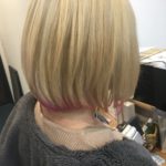 ボブ, ブリーチ,毛先カラー,ピンク, 堺市,南区,