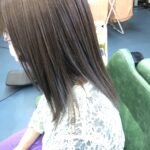 アッシュグレージュ,メッシュ,ハイライト,